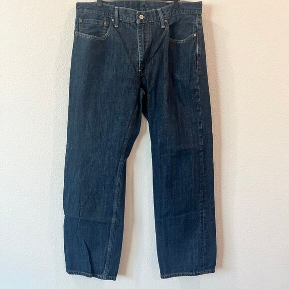 Levi's Men's 559 Relaxed Fit Straight Leg Dark Wash Denim Jeans | Size 38x34 - Picture 2 of 6